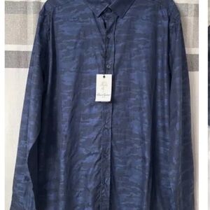 Robert Graham Navy Camouflage Shirt